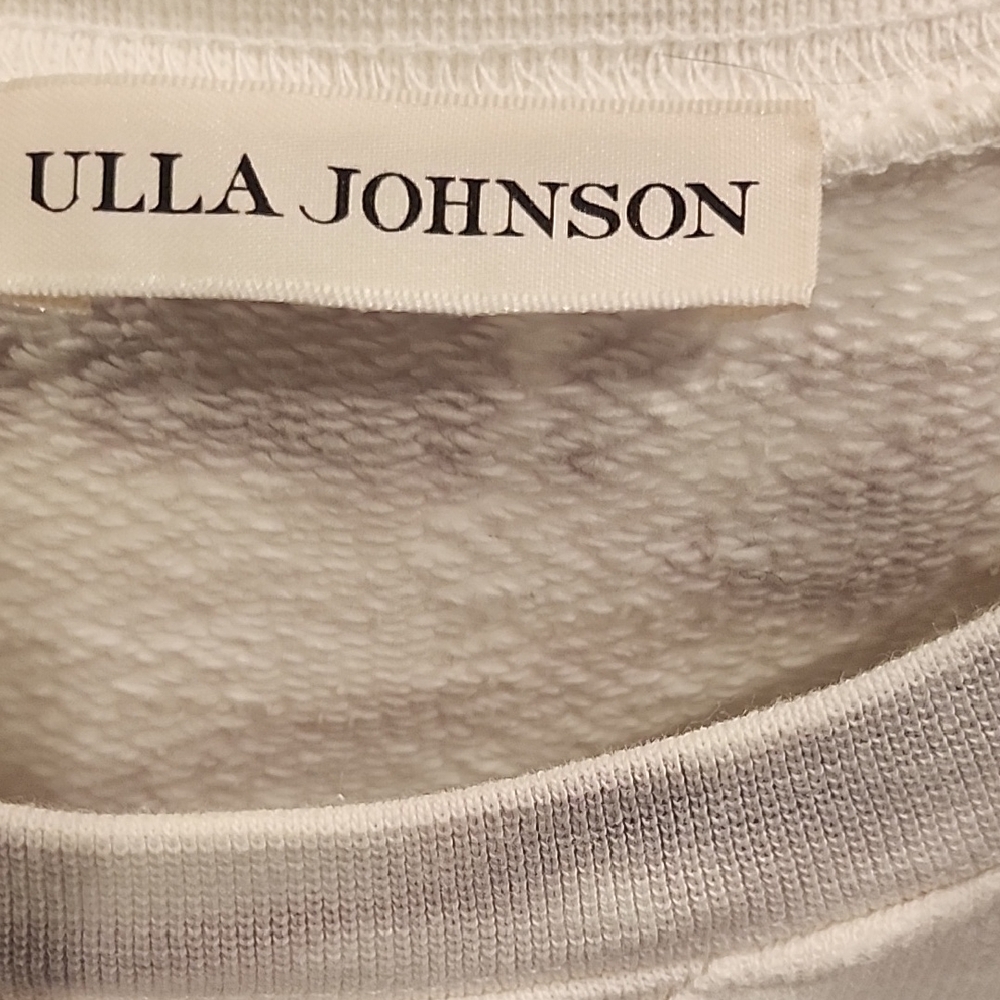 Ulla Johnson Purple Tie-Dye Puff Sleeve Sweatshirt- Orchid Tie Dye. - Picture 5 of 5